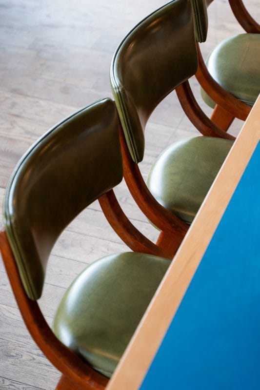 restaurant chair of pizza