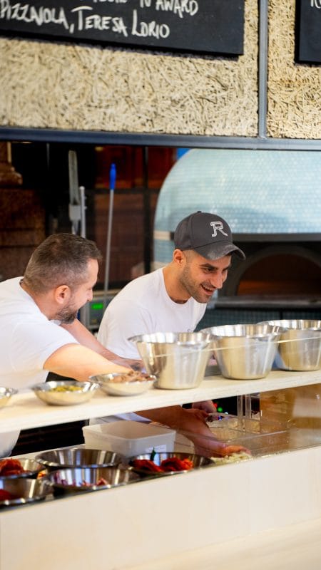 pizzaioli making neapolitan pizza in nottingham