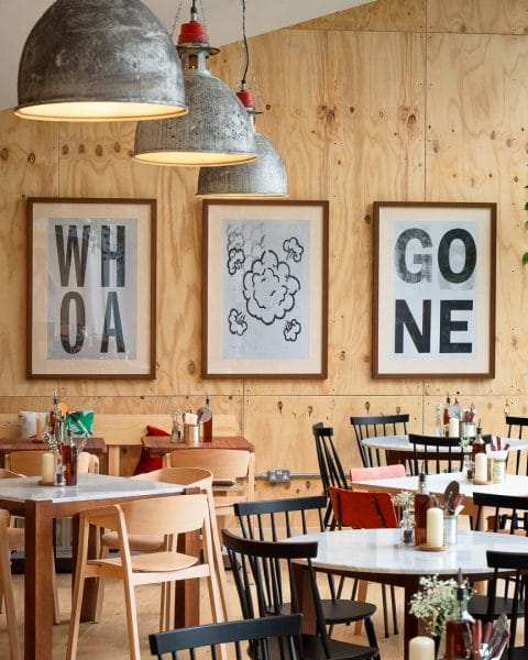 interior design of authentic italian restaurant