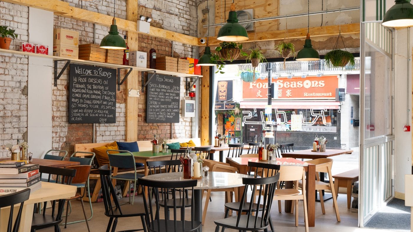 queensway pizza place authentic interior decoration