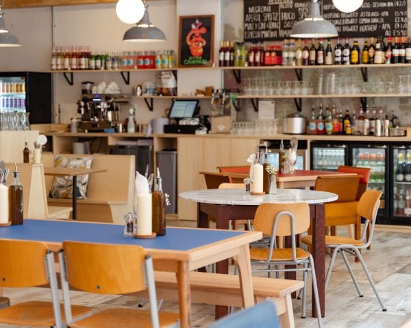 indoor area of pizza restaurant in sheffield