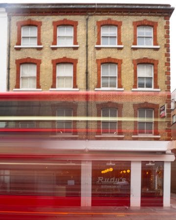 window of rudys restaurant